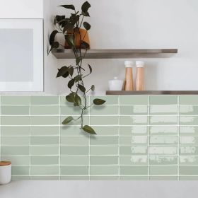 10pcs Self-Adhesive Splash Wall Tiles, 10x10 Inch Self-Adhesive Subway Tiles, Suitable For Kitchen And Bathroom Walls, Easy Installation DIY Home Dec
