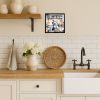 Old English Sheepdog The Chef Framed Metal Print Bathroom, Kitchen, Office, Home Decor Wall Art Ready to Hang, Square, 8X8