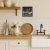Queen of the Night Cactus in Color Framed Metal Print Bathroom, Kitchen, Office, Home Decor Wall Art Ready to Hang, Square, 8X8