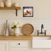 Cardinal Framed Metal Print Bathroom, Kitchen, Office, Home Decor Wall Art Ready to Hang, Square, 8X8