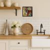 Bengal Tiger Framed Metal Print Bathroom, Kitchen, Office, Home Decor Wall Art Ready to Hang, Square, 8X8