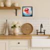 Jellyfish Framed Metal Print Bathroom, Kitchen, Office, Home Decor Wall Art Ready to Hang, Square, 8X8