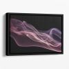 Floating Purple In Pink Floating Framed Canvas