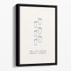 Small Steps Floating Framed Canvas