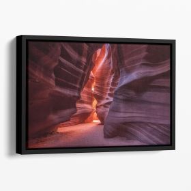 Antelope Floating Framed Canvas (Color: Black, size: 36" x 24" / 90cm x 60cm (approx))