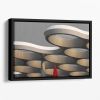 Golden Canopy Floating Framed Canvas