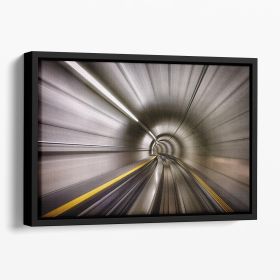 In Floating Framed Canvas (Color: Black, size: 40" x 26" / 100cm x 65cm (approx))