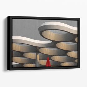Golden Canopy Floating Framed Canvas (Color: Black, size: 16" x 12" / 42cm x 30cm (approx))