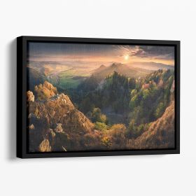 Trzy Korony Ii Floating Framed Canvas (Color: Black, size: 36" x 24" / 90cm x 60cm (approx))
