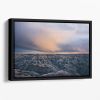 Twilight Over Badlands Floating Framed Canvas