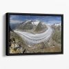 Aletschgletscher Floating Framed Canvas