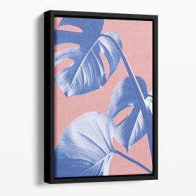 Banksy Soldiers Painting CND Sign Purple Floating Framed Canvas (Color: Black, size: 12" x 8" / 30cm x 20cm (approx))