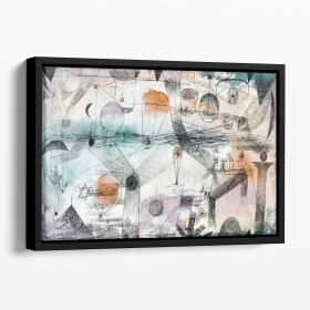 In the Realm of Air 1917 No.1 Floating Framed Canvas (Color: Black, size: 36" x 24" / 90cm x 60cm approx)