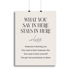 Saysherestayhere Canvas Print or Poster (Type: Standard Framed Canvas Print, size: 32" x 24" / 80cm x 60cm approx)