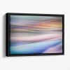Coloured Waves 2 Floating Framed Canvas