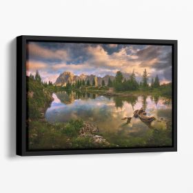 Limides Floating Framed Canvas (Color: Black, size: 40" x 26" / 100cm x 65cm (approx))