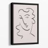 Looking Floating Framed Canvas