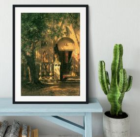 Sunlight and Shadow 2 by Bierstadt Framed Print (Color: Natural/With White Edging, size: 36" x 24" / 90cm x 60cm (approx))