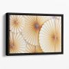 Paper Fans Floating Framed Canvas