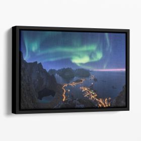 Anywhere I Roam Floating Framed Canvas (Color: Black, size: 40" x 26" / 100cm x 65cm approx)