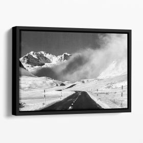 Venturing Into The Unknown Floating Framed Canvas (Color: Black, size: 24" x 16" / 60cm x 40cm (approx))