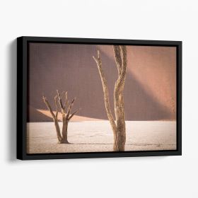 Time Textures Floating Framed Canvas (Color: Black, size: 16" x 12" / 42cm x 30cm (approx))