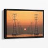 Power Line Floating Framed Canvas