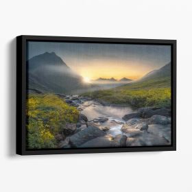 Dreaming Floating Framed Canvas (Color: Black, size: 24" x 16" / 60cm x 40cm (approx))