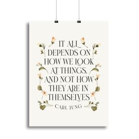 How We Look At Things Canvas Print or Poster (Type: Poster Print, size: 12" x 8" / 30cm x 20cm approx)