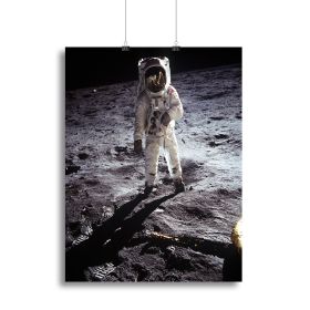 Aldrin Apollo 11 Canvas Print or Poster (Type: Poster Print, size: 16" x 12" / 42cm x 30cm (approx))