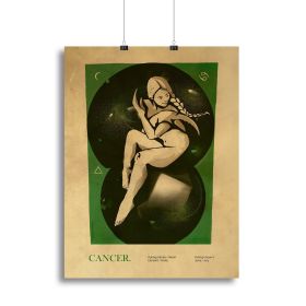 Cancer Celestial Nurturing Poster Canvas Print or Poster (Type: Poster Print, size: 32" x 24" / 80cm x 60cm approx)