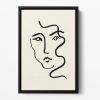Portrait 01 Floating Framed Canvas