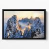 Sunrise At Mt Huang Shan Floating Framed Canvas
