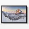 Golden Peak Floating Framed Canvas
