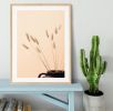 Bunny Grass Peach 01 Framed Print
