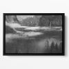 Fog Floating In Yosemite Valley Floating Framed Canvas