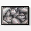 Crystal Gradation 1921 No.1 Floating Framed Canvas