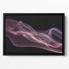 Floating Purple In Pink Floating Framed Canvas