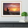 Man and his faithful companion Framed Print