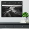 Coastline In Greyscale Framed Print