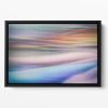 Coloured Waves 2 Floating Framed Canvas