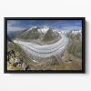 Aletschgletscher Floating Framed Canvas
