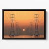 Power Line Floating Framed Canvas