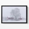 Winter Idyll Floating Framed Canvas