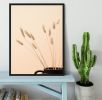 Bunny Grass Peach 01 Framed Print