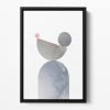 Geometrical Shapes 01 Floating Framed Canvas