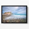 Aphrodite's Birth Place Floating Framed Canvas