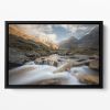 Autumn In The Alps Floating Framed Canvas