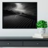Desert In Greyscale Framed Print