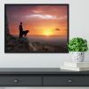 Man and his faithful companion Framed Print